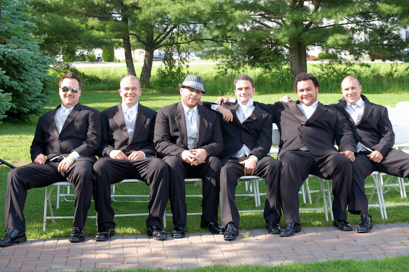 groomsmen before wedding