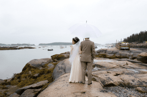 Maine coastal wedding