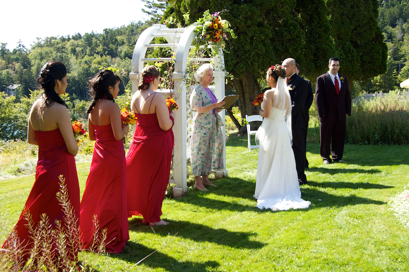 ceremony in Northeast Harbor, Maine