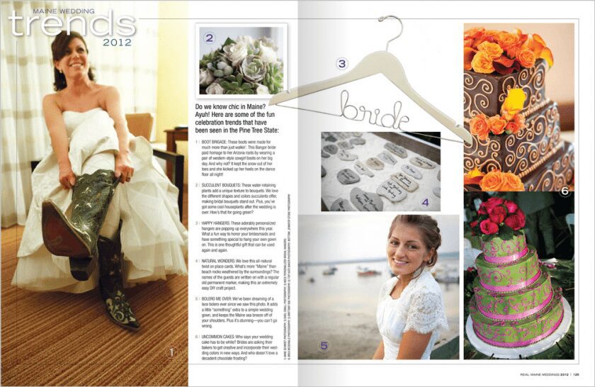 Maine bride in cowboy boots