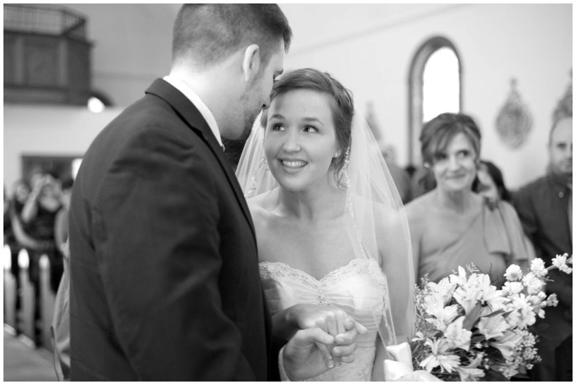 bride sees groom for the first time