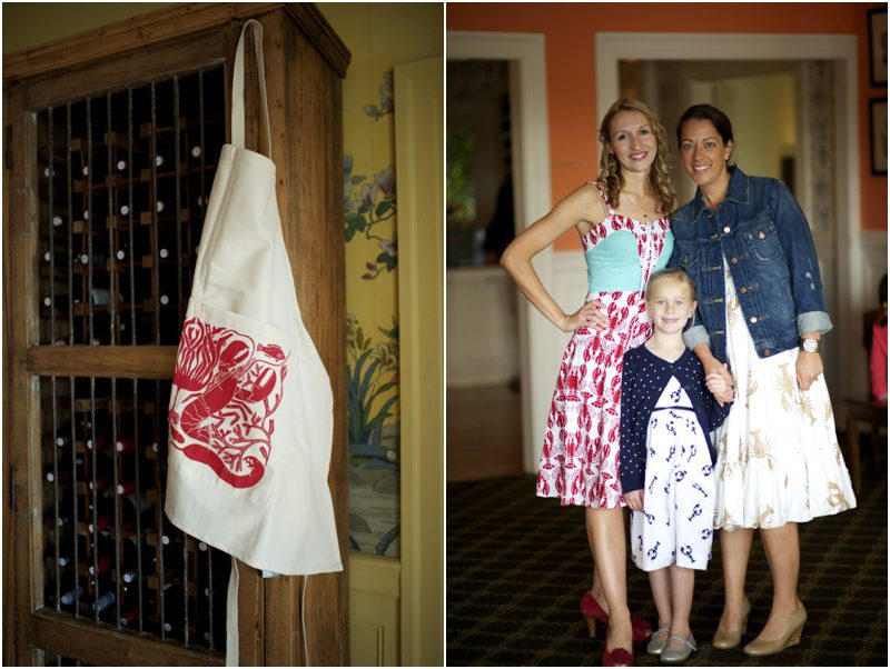 wedding lobster dresses and apron