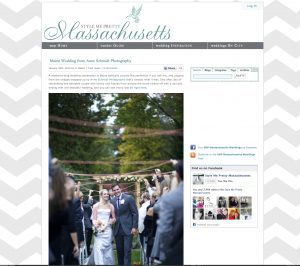 Maine wedding photographer Anne Schmidt published on Style Me Pretty