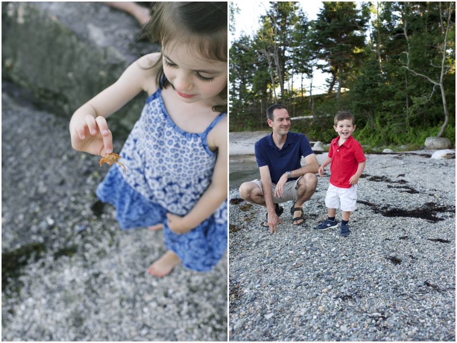 beach family portraits in Maine