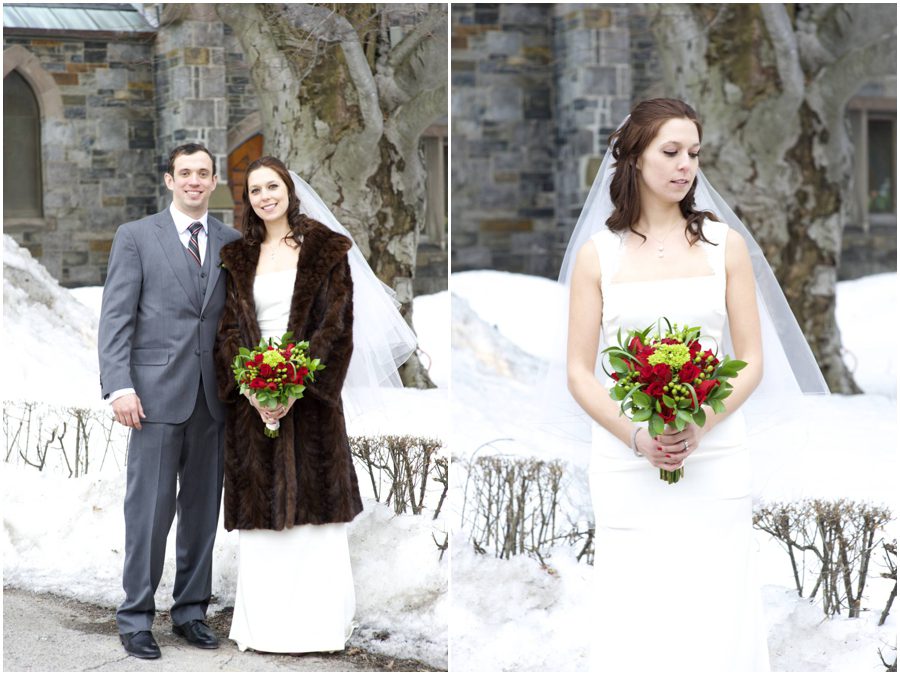 winter wedding in Maine