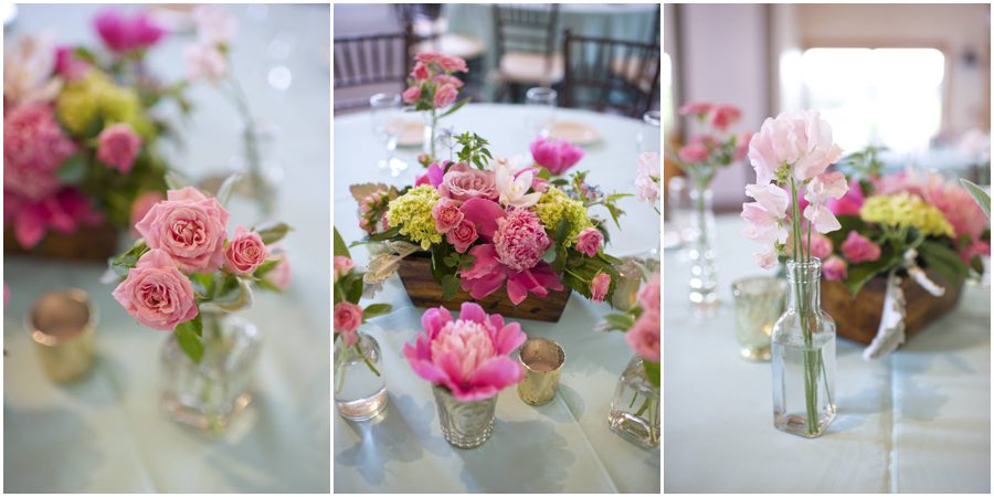 pink peonies at Maine wedding Sprucepoint Inn