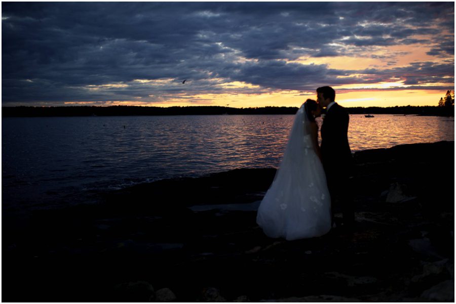 sunset wedding photos at Sprucepoint Inn