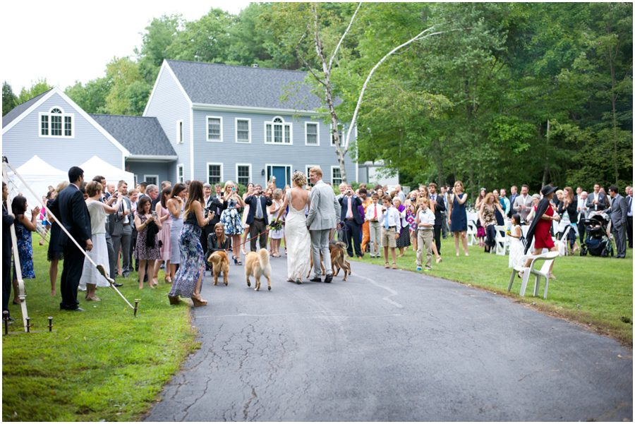 backyard wedding in Maine