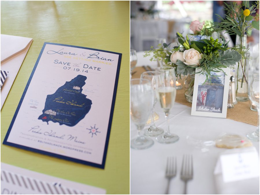 blue and pink nautical themed wedding in Maine