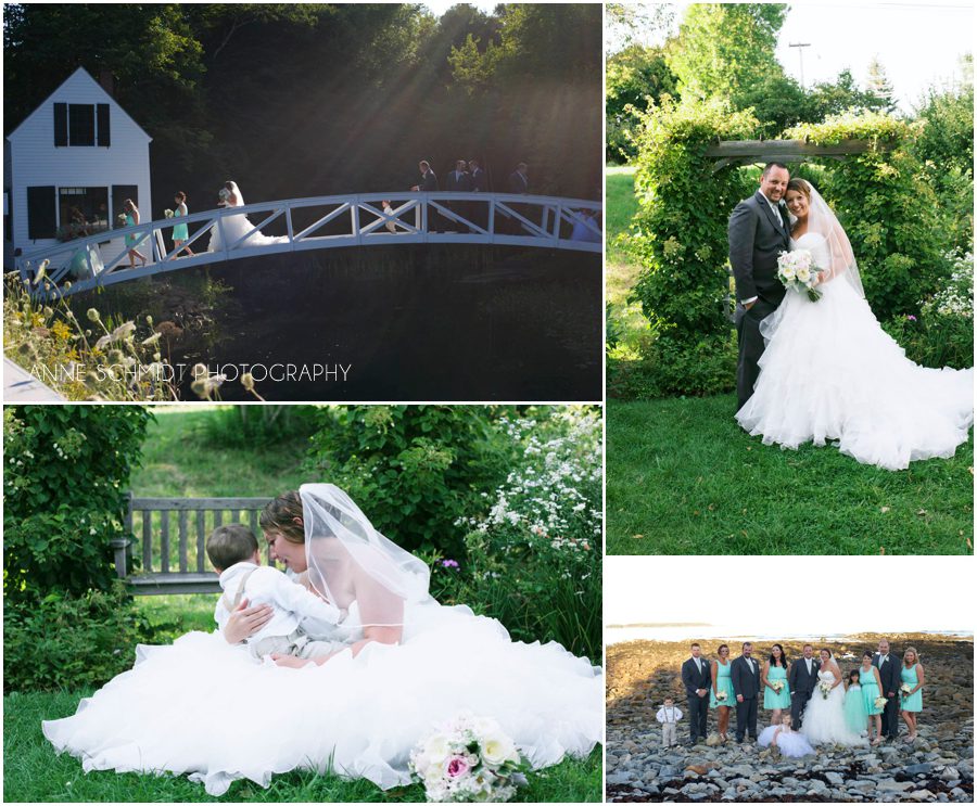 Garden themed wedding in Southwest Harbor Maine