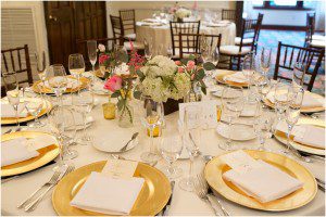 pink and gold wedding in Bar Harbor Maine