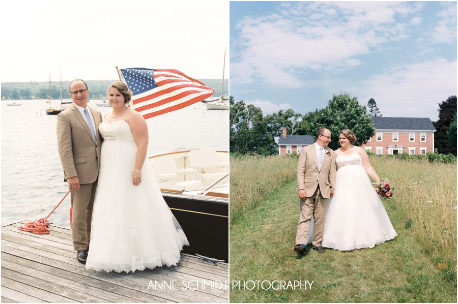 Nautical themed Blue Hill Maine wedding