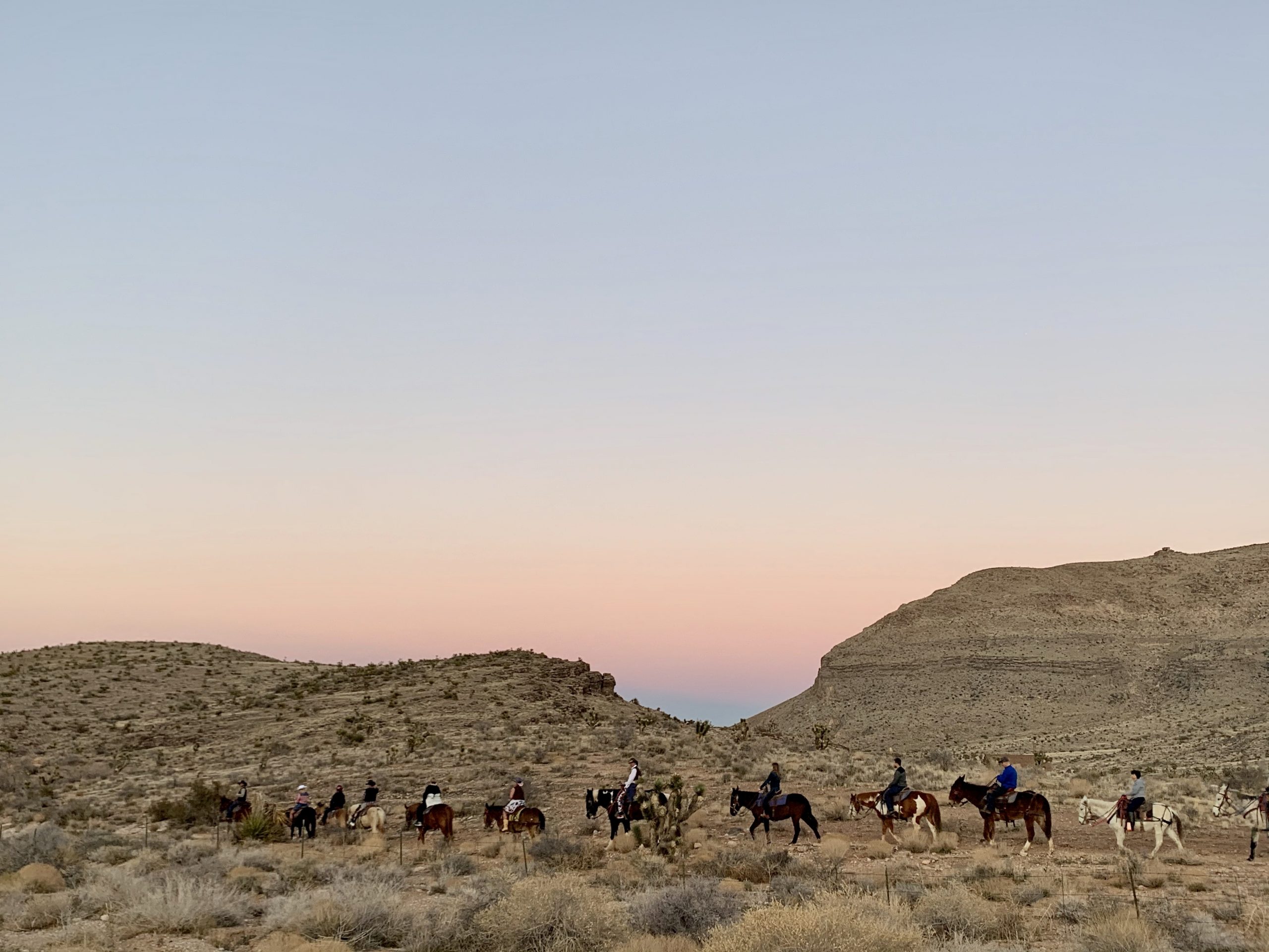 horseback trail ride at Red Rock Canyon Las Vegas